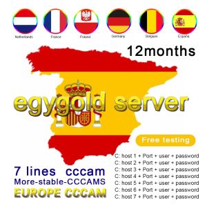 Oscam Cline Stable satelitarna Antenna TV Linia cyfrowa CCCAM 2022 EUROPA Niemcy Dessky 6/7 / European stosowany w DVB - S2 Polska Portugalia Hiszpania