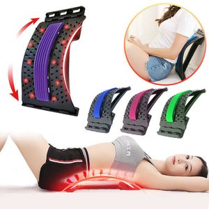 Slimming Belt Magnetotherapy MultiLevel Adjustable Back Massager Stretcher Waist Neck Fitness Lumbar Cervical Spine Support Pain Relief 221207