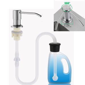 Liquid Soap Dispenser Shampoo Cleanser Pump Extension Tube SET Byte för toalett diskbänk metall under däckmonterade flasktillbehör 221207