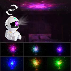 2023 Night Lights Astronauta gwiaździsty projekt lampa projektora galaxy star laser projekcja atmosfera lampa dla dzieci sypialnia wystrój chłopca prezent świąteczny z pudełkiem detalicznym