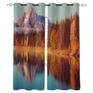 Curtain Lake Mountain Forest Sky Cloud Scenery Living Room Hanging Curtains Balcony Kitchen Study Modern Window Treatments