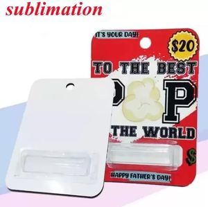 Sublimation Blank MDF Wooden Party Favor Money Bag Card PVC Cash Card Cover Holder Heat Transfer Printing Wholesale