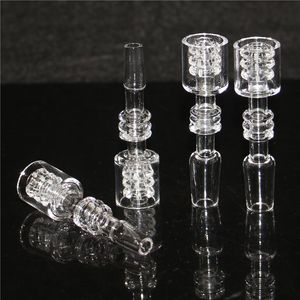 Narghilè Diamond Knot Quartz Stack Banger Nails 10mm 14mm 18mm Bangers al quarzo per bong in vetro Dab Rigs