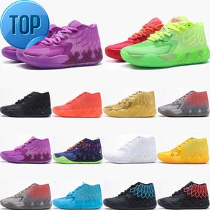 2023 En yüksek kaliteTOP Açık Ayakkabı Sandalet LaMelo Topu MB.01 Erkekler Basketbol Ayakkabıları Siyah Blast Galaxy Erkek Eğitmenler Spor Sneakers