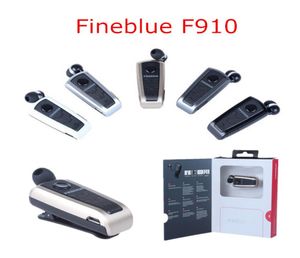 Original Brand Wireless Bluetooth Headphone FineBlue F910 Calls Remind Vibration Wear Clip Headset For iPhone Samsung HTC 1pcs5963836
