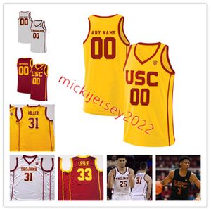 Jesaja Mobley Evan Mobley USC Trojans baskettröja sydd J'Raan Brooks Victor Uyaelunmo Nick Rakocevic Dewayne Dedmon USC Jerseys