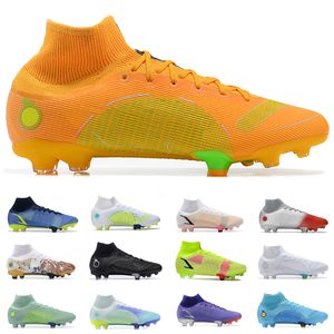 Mens Soccer Shoes XIV 14 Elite FG Low Cleats CR7 Ronaldo Impulse utomhusläder Bekväma stickade ACC fotbollsskor 39-45 EUR