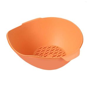 Plates Double Layer Plastic Vegetable Washing Basin Drain Basket Fruit Storage Baskets