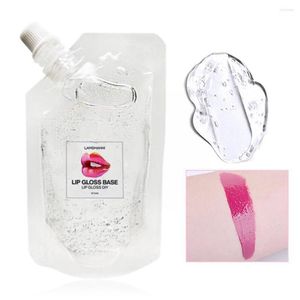 Lip Gloss 50ml Base transparente Gel Gel Material odorless hidratante Versagel Lipgloss para Kit Diy P6W4