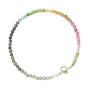 Brin 2 mm ultra fine perles bracelet femelle gradient de couleur bijoux pour femmes fille mars ￠ la main