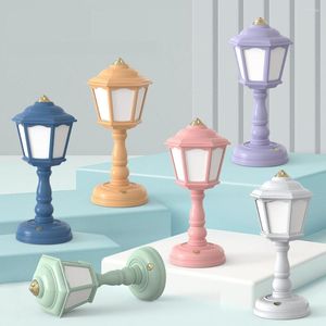 Nachtlichter, LED-Schreibtischlampen, Mini-Retro-Licht, Touch-Raumdekoration, USB wiederaufladbar, Nachtlicht, Augenschutz, Nachttisch-Leselampe, Schlafzimmer