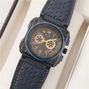 Men's leisure watch square ring disk anti fashion sports watch waterproof belt date