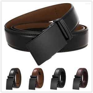 Cintos Hongmioo Ajustável Couro de Casca Genuína para Men Jeans de Alta Qualidade Jeans Casual Compresa Cowboy Waist Band macho