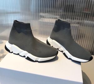 Mężczyźni Top Luksusowe Casual Sneaker Designers Sock Buty Skarpetki zewnętrzne pary pudełko kobiet trampki 38-46 Black Fashion Platform Box