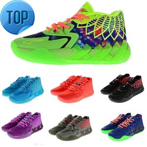 Basketballskor 2023 Men Lamelo Ball MB.01 Signatur Basketskor Dropshipping Accepterad Training Galaxy Queen City Purple Glimmer