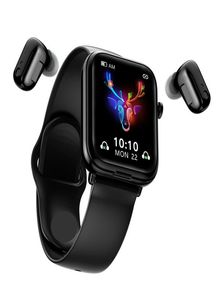 Smart Watch X8 TWS van Bluetooth smartwatch headset draadloze oortelefoons twee in ￩￩n call muziek weer sportband voor Android iOS4196231