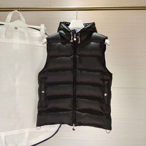 Men's Down Parkas Down Vest Winter Casual Thickened Hooded Solid Color Men's and Women's Warm Vest 221208