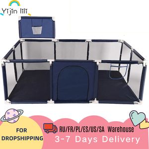 Baby Rail Playpen para Childrens Playpes Pool Park Safety Stainless Fence Kids Ball Pit Indoor Playground Parks 221208