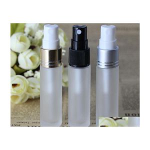 Paketleme şişeleri yüksek uç kalite 10 ml buzlu cam 3 renk ile örnek şişeler atomizer 10 ml boş sprey şişe altın siyah sier dhkv1