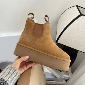 Stövlar med box australia neumel plattform chelsea uggit kvinnor skor kastanj svart chelsea designer platt snö uggit vinter comfprt kvinnor uggit putdoor sneakers