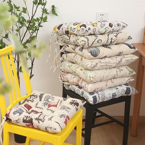Kudde Four Seasons Cotton Linen Tatami Seat Floor Reading Children S with Fillng Tethered