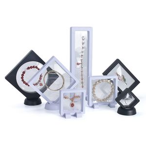 Armbandhalterständer 3D Floating Display Case Frame Shadow Box für Dollar Bill Medaillons Fossilien Felsen Briefmarken Ringe Anhänger Münzen Medaillen