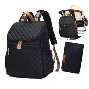 Bolsas de fraldas Moda Backpack Organizador multifuncional com garrafa de leite térmico para mamãe 221208