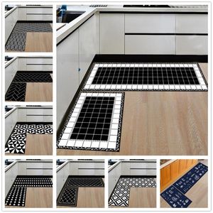 Halılar Modern Geometrik Mutfak Mat Anti-Slip Banyo Ev Girişi/Koridor Kapısı Dolap/Balkon Alanı Halı Yaratıcı