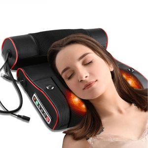 Cuscino per collo massaggiante Cuscino per rilassamento elettrico Cuscino per massaggio Riscaldamento per la schiena Impastare Terapia a infrarossi Cuscino shiatsu AB Massaggiatore 221208