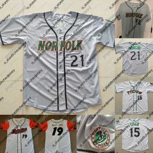 Koszulki baseballowe Norfolk Tides Jersey 2019 promocyjne prezenty na stadiony Ramon Sambo Gary Kendall 100% szyte niestandardowe męskie damskie młodzieżowe koszulki baseballowe