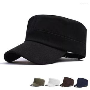 القبعات 1 قطعة أزياء الرجال النساء خمسة ألوان للجنسين قابل للتعديل النمط الكلاسيكي عادي شقة خمر قبعة الجيش كاديت قبعة عسكرية