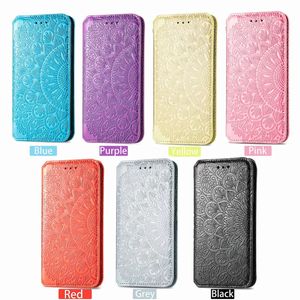 Custodia a Portafoglio per Samsung Galaxy S23 S22 S21 S20 Note20 Ultra Note10 Plus Dreamy Bloom Custodia Flip in Pelle PU ad Adsorbimento Magnetico con Slot per Schede