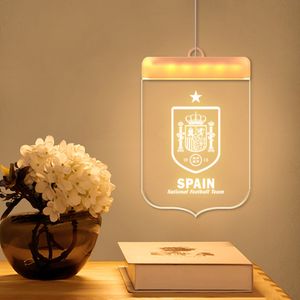Novelty Items Football 2022 Qatar World Cup mascot products LED small night light home party decoration Argentina Brazil scene ornament light pendant souvenir