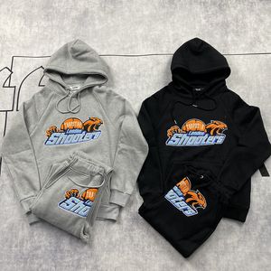 Herrspårsräder FW Tiger Huvudhandduk broderad hoodie män kvinna fleece tröja huva 221208