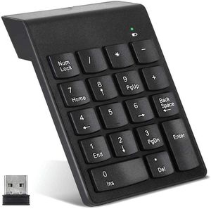 Clavier numérique sans fil 18 touches numéro portable Numpad avec 24 g de minimum de récepteur USB pour ordinateur portable ordinateur portable Desktop3406144