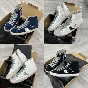 Deluxe Brand Mid Star Sneaker High Top Schuhe Freizeitstiefel Klassische Glitzer Designer Damen Herren Mode Francy White Do-old Dirty Lederschuh Golden Star Sneakers