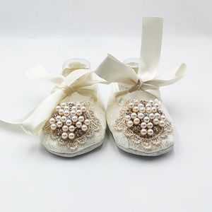 First Walkers Christening Wedding Lace Ornament Baby Shoes Magic Childhood Keepsake Bling 1st Birthday Princess Gift 221207
