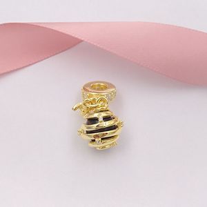 925 Sterling Silver Beads Sweet As Honey Pendant Charm Charms Fits European Pandora Style Jewelry Bracelets & Necklace 767044CZ AnnaJewel
