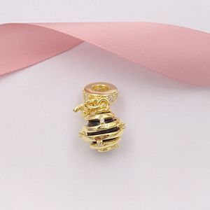 925 Sterling Silber Perlen süß wie Honig Anhänger Charm Charms passend für europäischen Pandora-Stil Schmuck Armbänder Halskette 767044CZ AnnaJewel