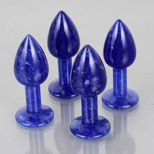 Seks oyuncak vibratör masaj oyuncakları doğal taş küçük kristal popo oyuncakları kadınlar için erkekler jade analplug yetişkin seks dükkanı 3KJ9 3K6J