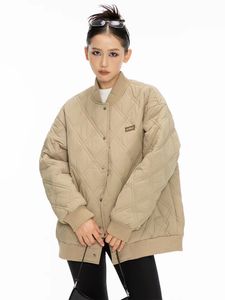 Frauen Daunen Parkas Koreanische Lose Mode Alle spiel Oversize Streetwear Baumwolle Mantel Verdickte Baseball Uniform Jacke Frauen Winter 221207