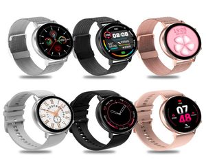 DT96 Smart Watch voor vrouwen Rose Gold Touch Round Dial Smartwatch Lady Girl Gift Health Fitness Tracker Hartslag bloeddruk M5944704