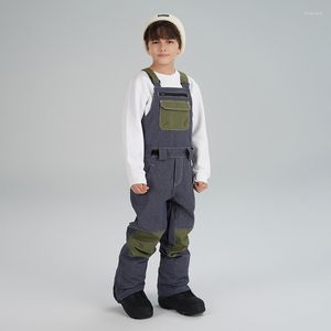 Skifahren Hosen Winter Junge Kinder Ski Overall Snowboard Mädchen Wasserdicht Winddicht Kinder Overalls Schnee Hosen Ausrüstung