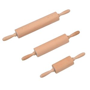 3 Size Professional Wooden Rolling Pin For Baking Dough Roller Smooth Tapered Design Fondant Pie Crust Pastry Kitchen Cooking Baking Tools