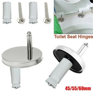 Bath Accessory Set 2 Pcs Toilet Seat Top Fix Hinge Pack Cover Screw Snap Quick Release Fitting Fixing Bolt