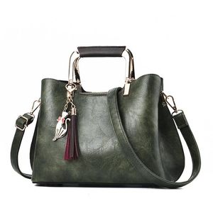 HBP Handtasche Geldbörse ShoppingBag PU-Leder Damen Einkaufstasche Handtaschen Große Kapazität Umhängetaschen Geldbörsen Taschen Grüne Farbe 1059