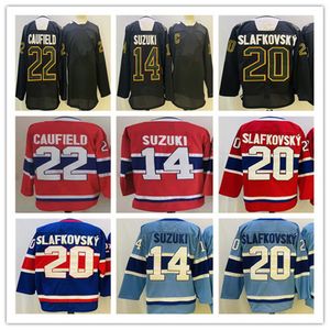 Nick Suzuki 2022-23 Reverse Retro Hockey Trikots Juraj Slafkovsky Cole Caufield Josh Anderson Kirby Dach Trikot