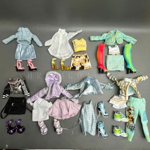 Dolls Oryginalny Rainbow School Big Sister Dresup Girl Ubrania wielostopniowe mogą wybierać zabawki prezentowe Play House 221208