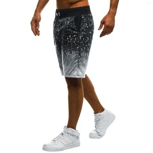 Herr shorts herrar sommarbyxor elastiska band slipsar foot l￶st casual sport som k￶r rak fem po￤ng coola m￤n tr￤ning