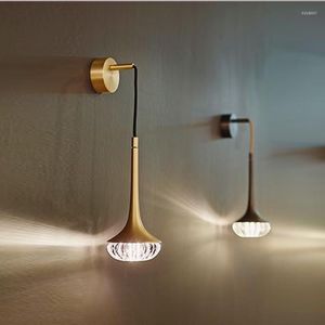 Wall Lamps Vintage Mounted Lamp Led Mount Light Gooseneck Bedroom Lights Decoration Long Sconces Smart Bed